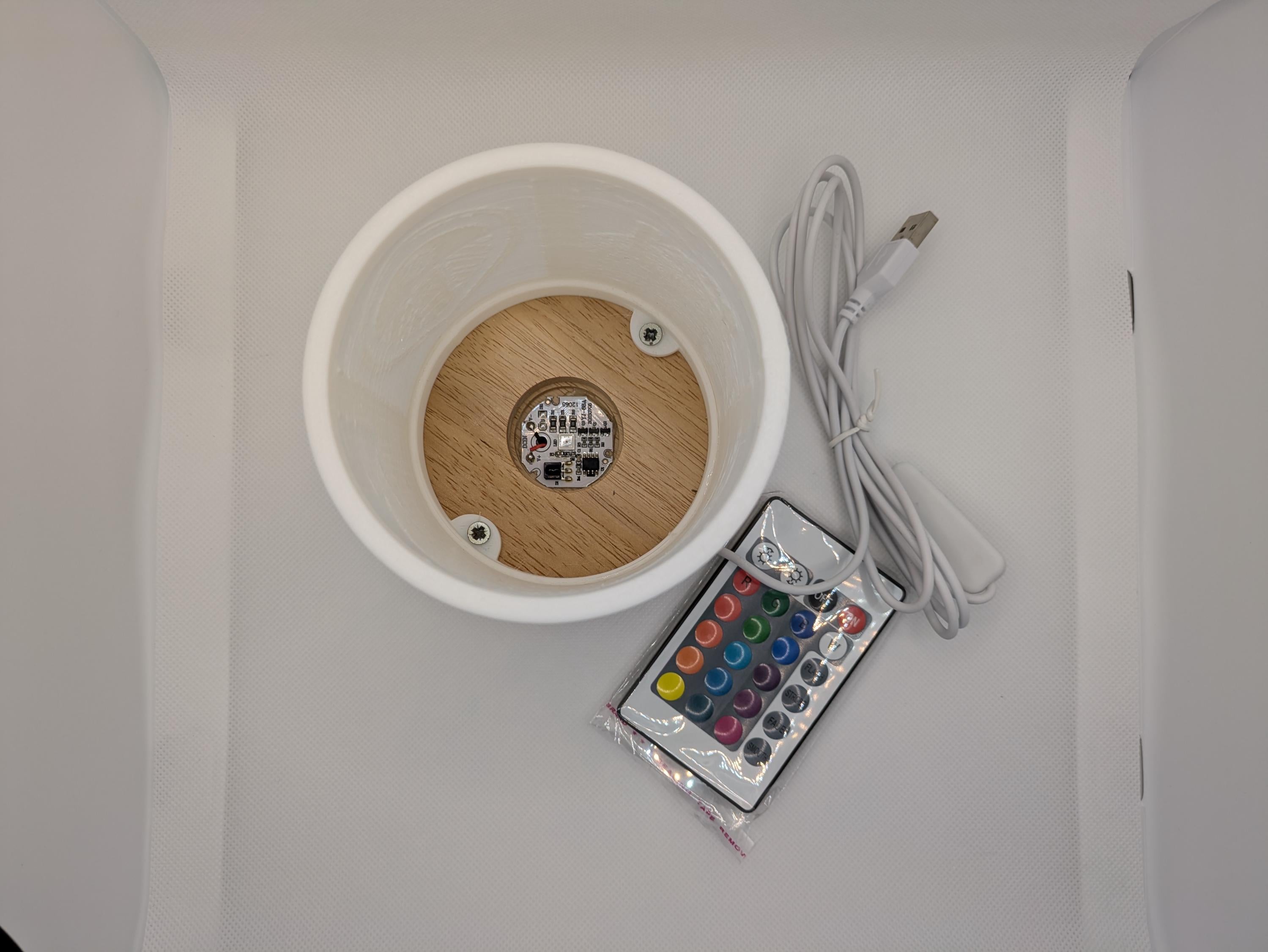 Yorkshire Phrases 3D image LED Lamp: Multi-Color Night Light with Remote