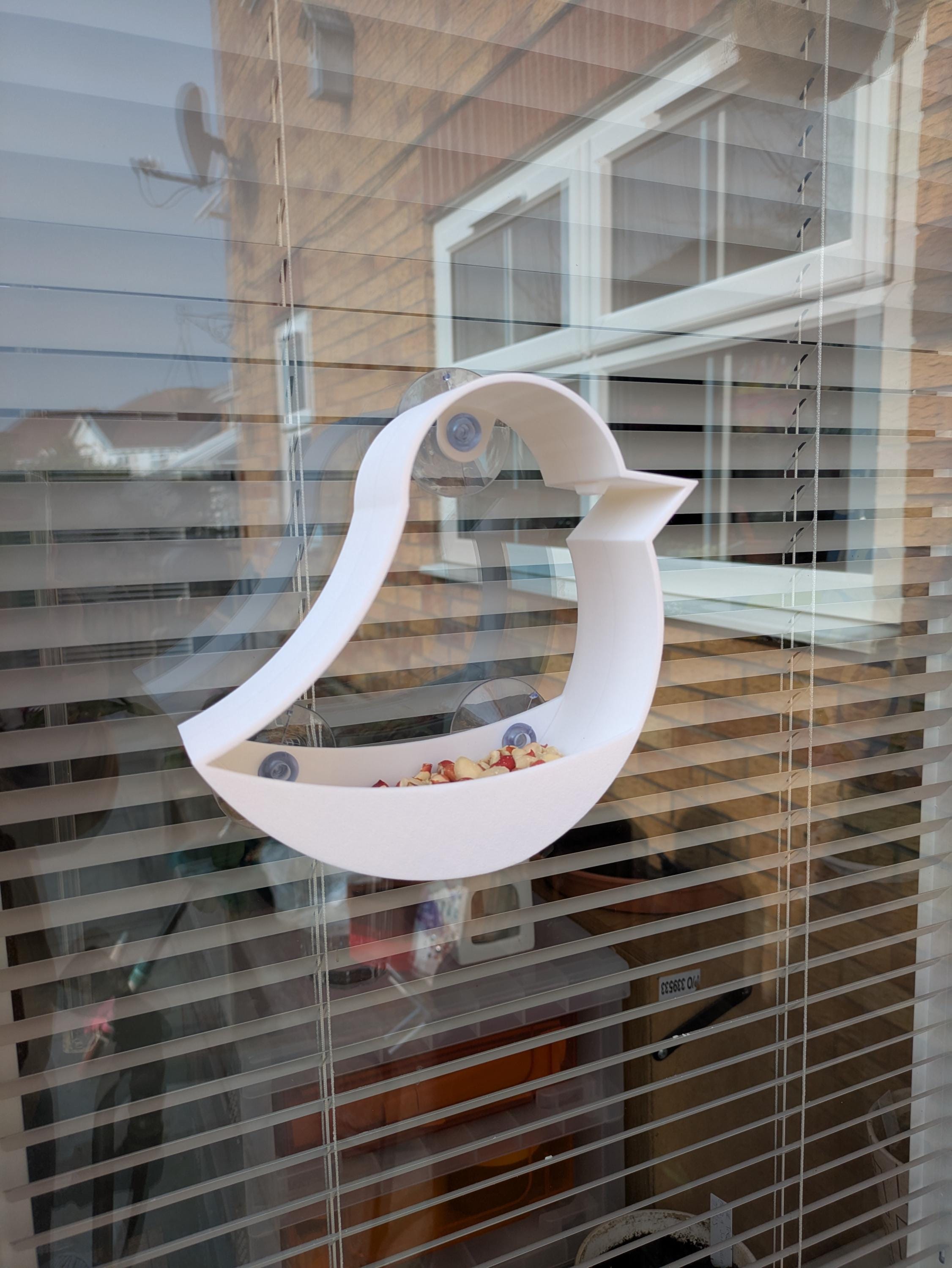 Window Bird Feeder: Suction Cup, Easy Clean, Attracts Finches Sparrows