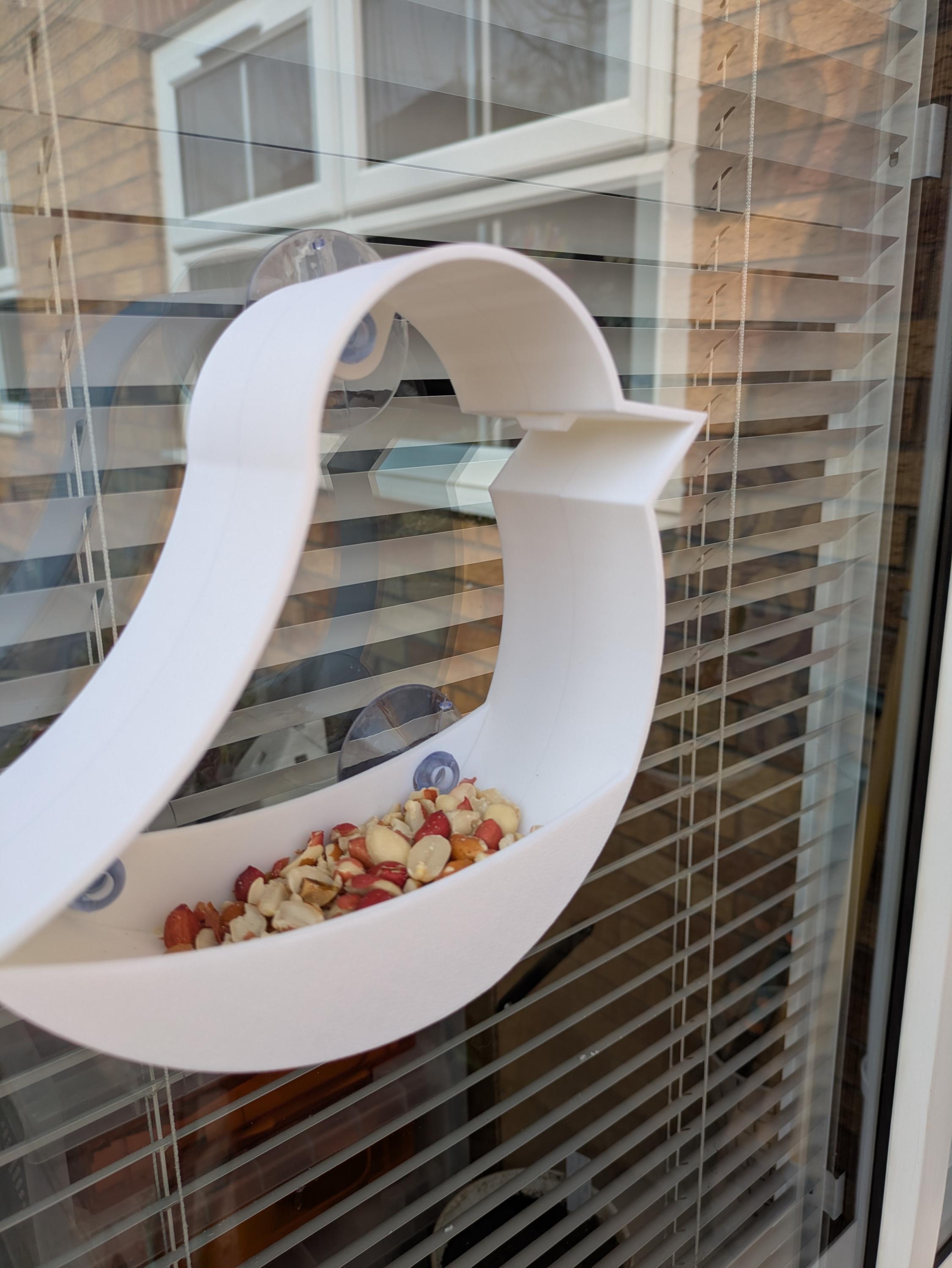 Window Bird Feeder: Suction Cup, Easy Clean, Attracts Finches Sparrows