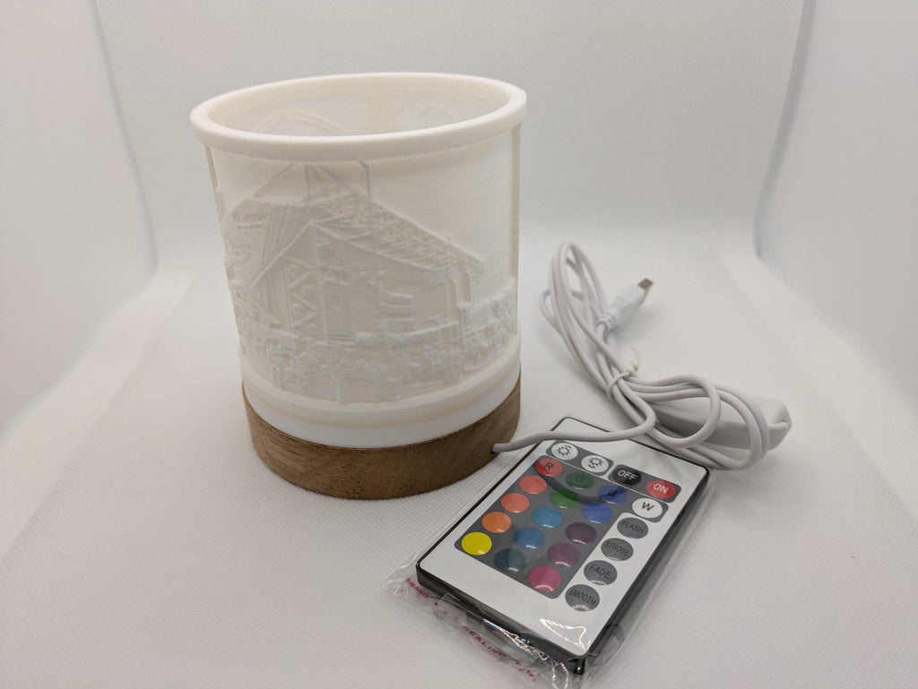 Yorkshire Phrases 3D image LED Lamp: Multi-Color Night Light with Remote