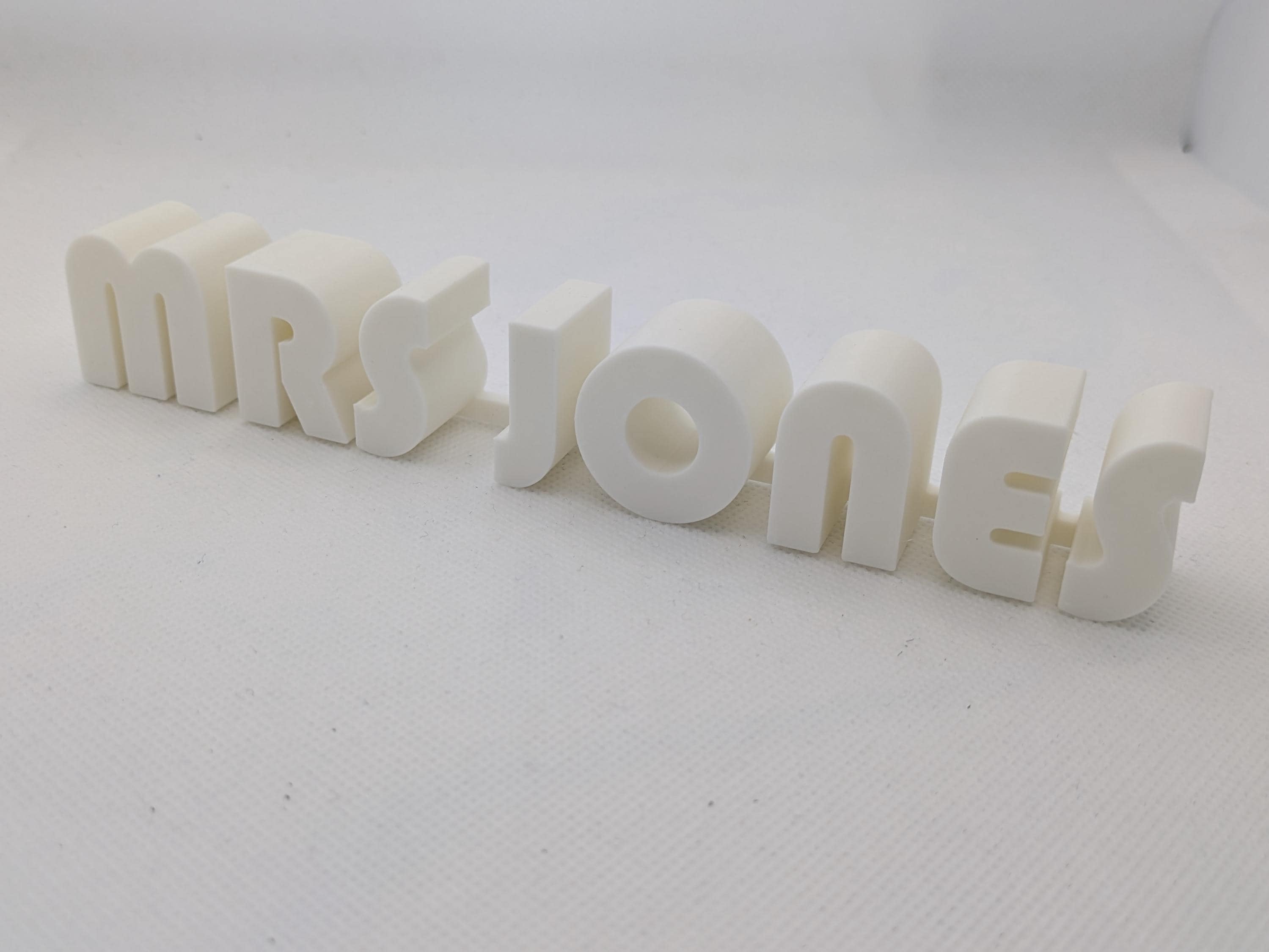 Personalised Font Desk Name Plate: Teacher Appreciation Gift