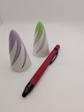 Curved Cone Fidget Toy: Pastel Colors, Smooth Movement