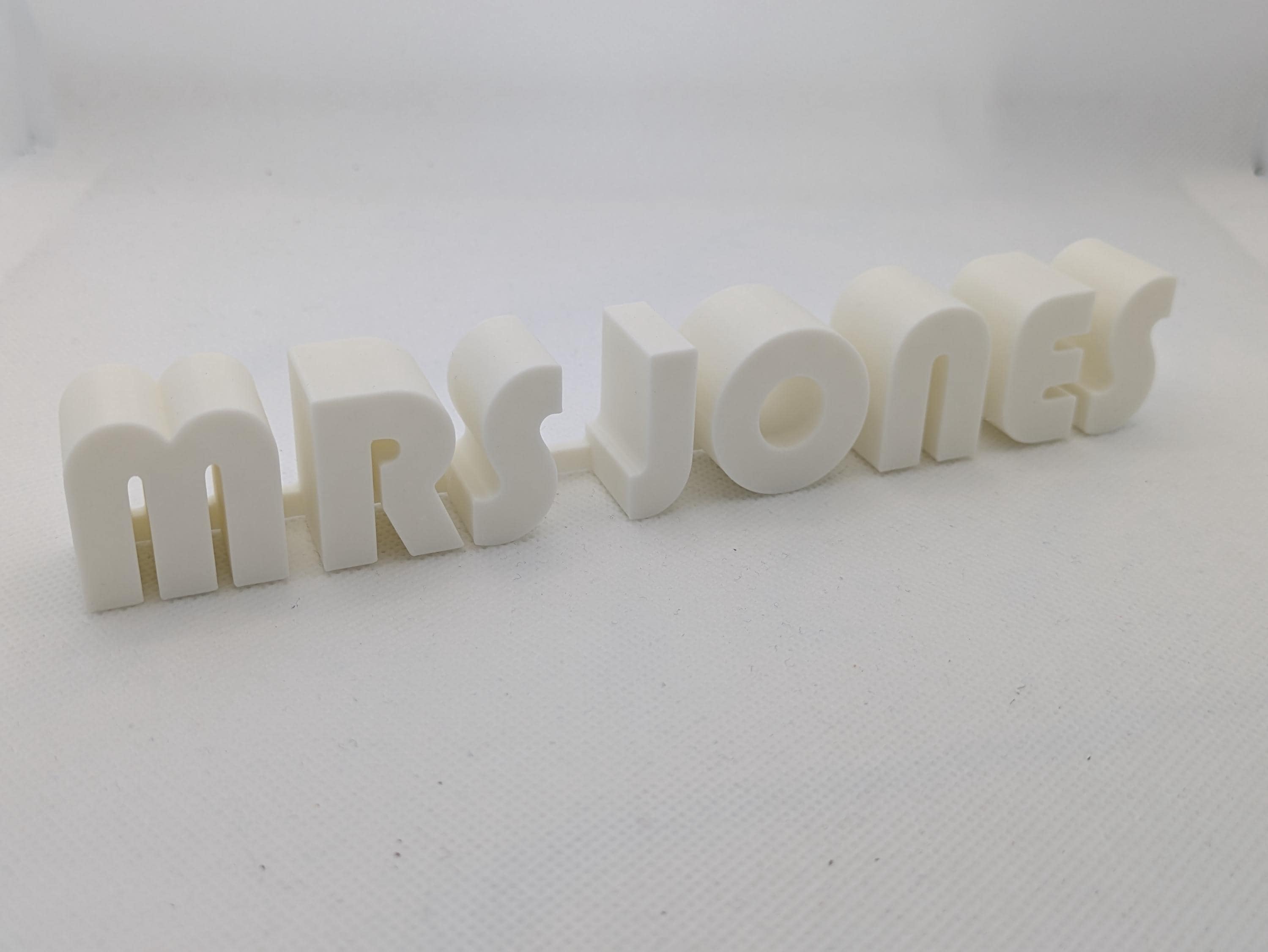 Personalised Font Desk Name Plate: Teacher Appreciation Gift