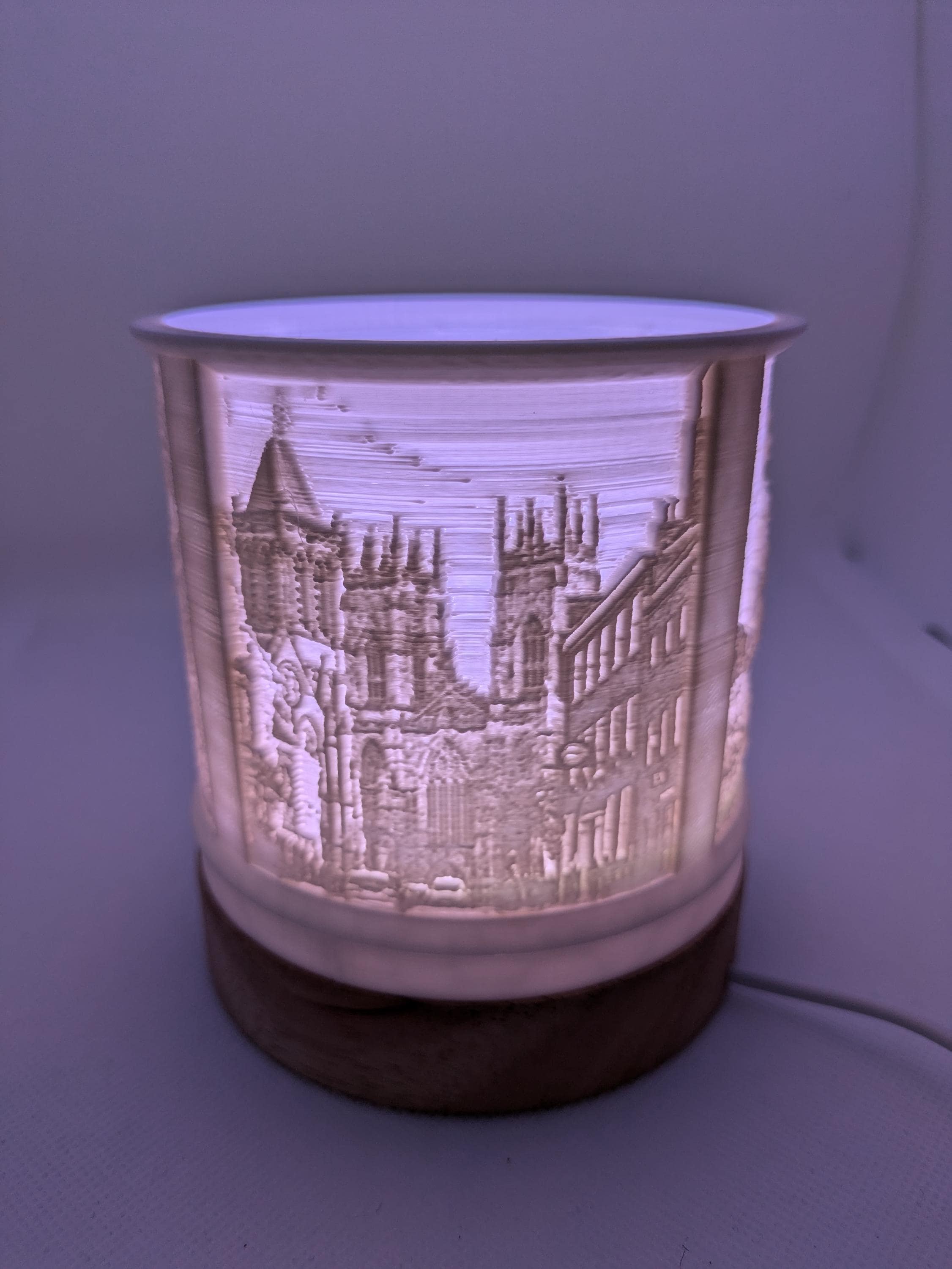 Yorkshire Scenes 3D LED Photo Lamp: York Minster, Whitby Abbey (USB & Remote)