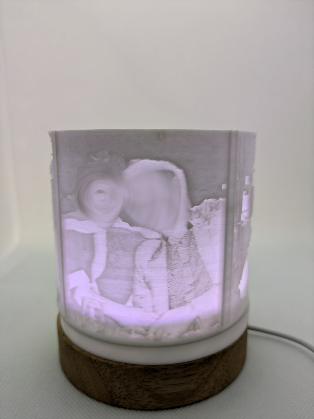 Personalised Father's Day LED Lamp: Custom 3D Photo Night Light