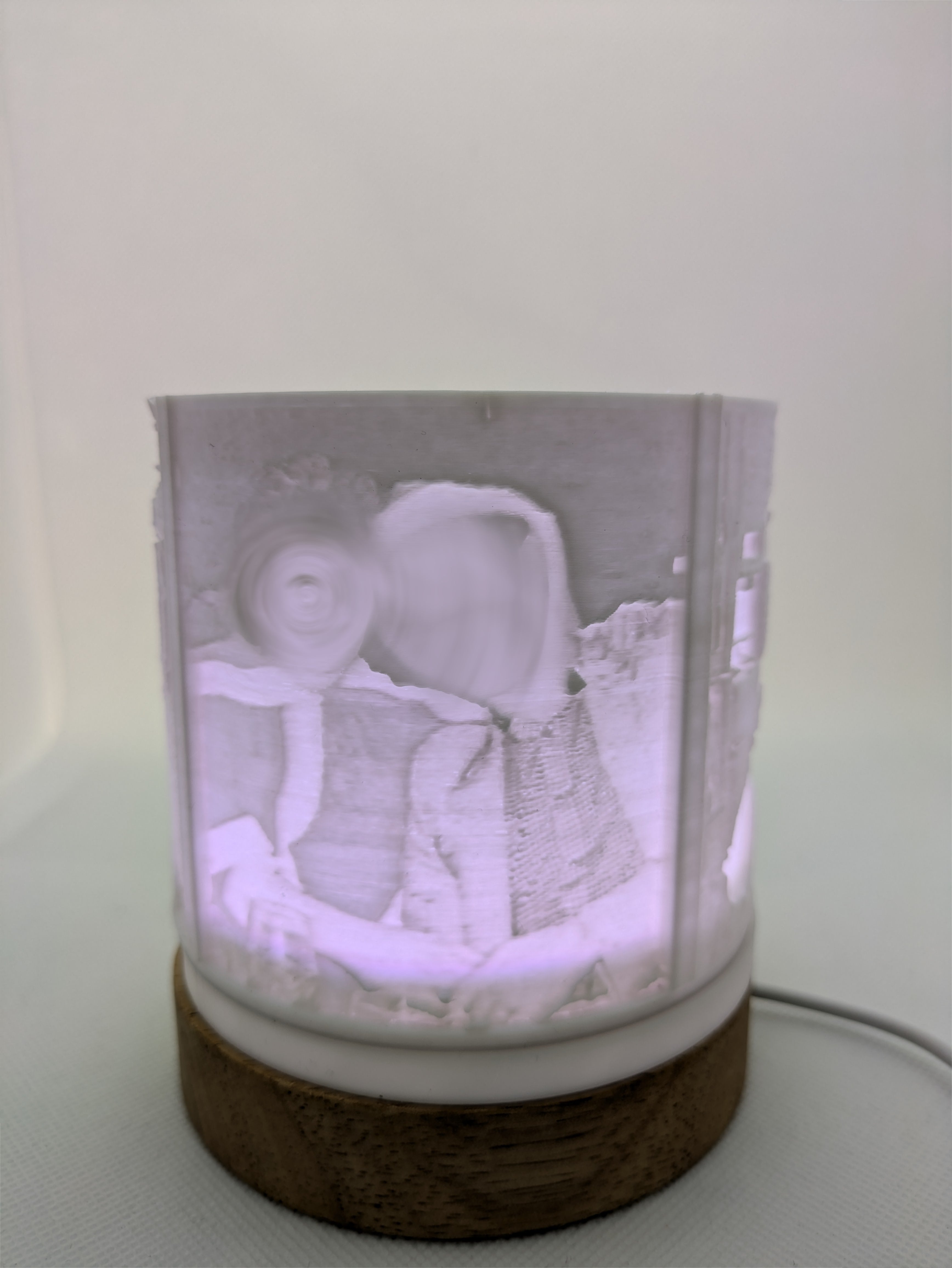 Personalised Father's Day LED Lamp: Custom 3D Photo Night Light