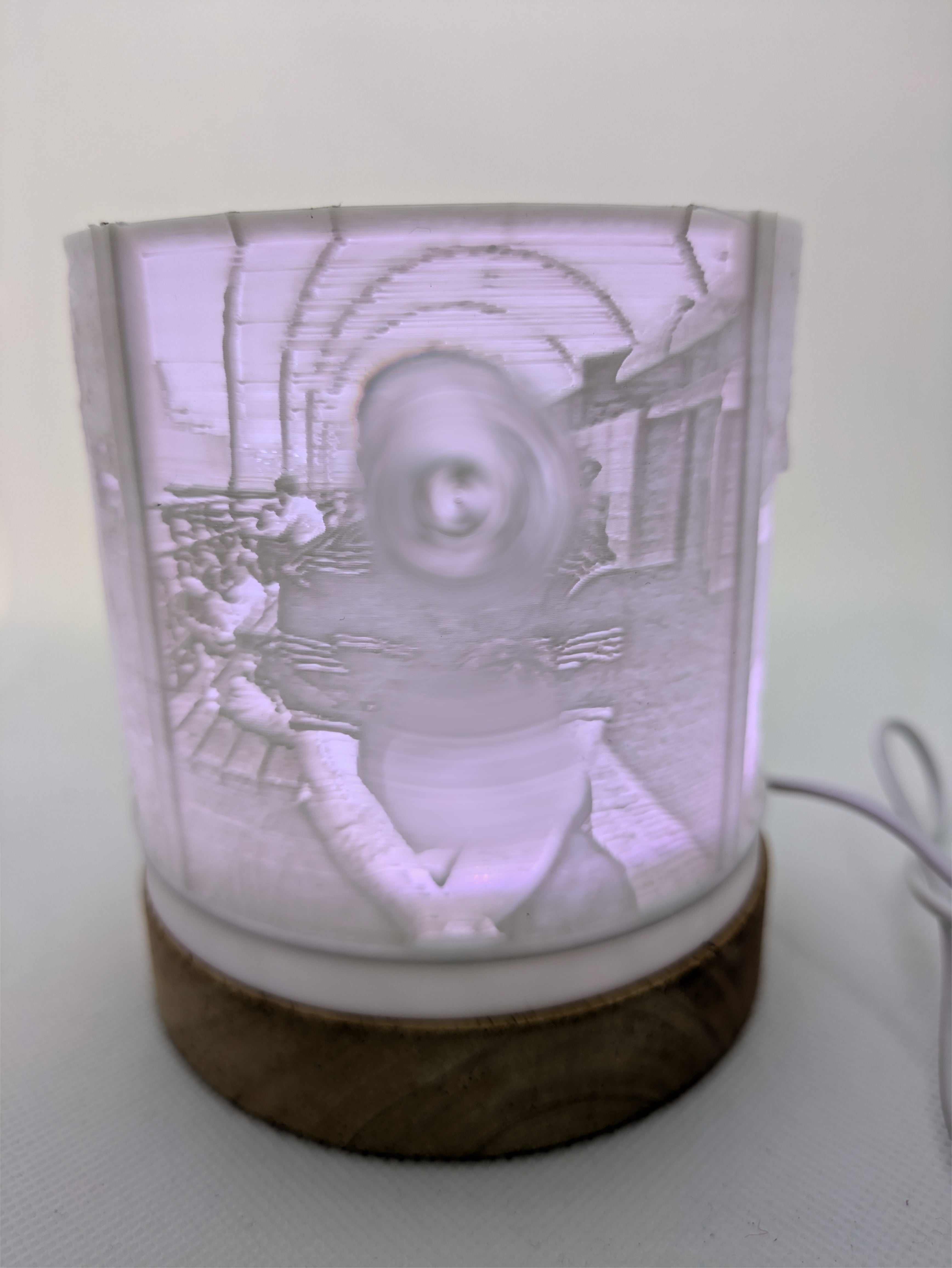 Personalised Father's Day LED Lamp: Custom 3D Photo Night Light