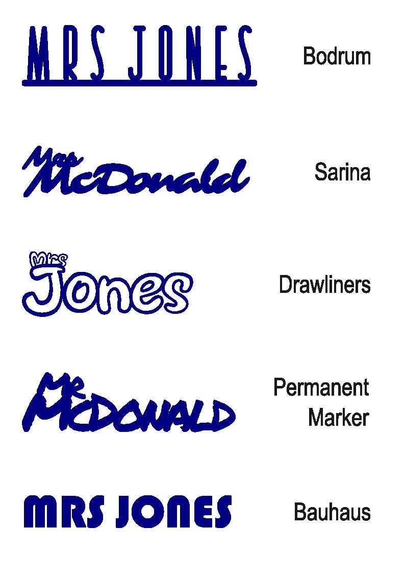 Personalised Font Desk Name Plate: Teacher Appreciation Gift