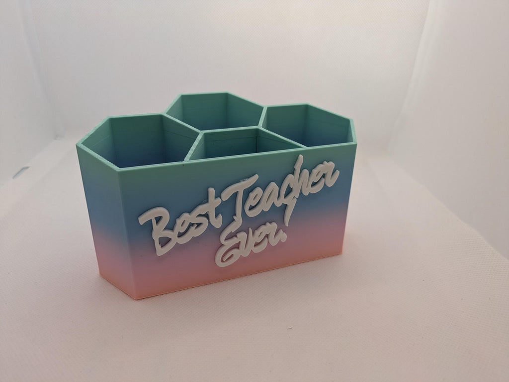 Personalised Pen Holder, Custom Teacher Gift, Desk Organiser