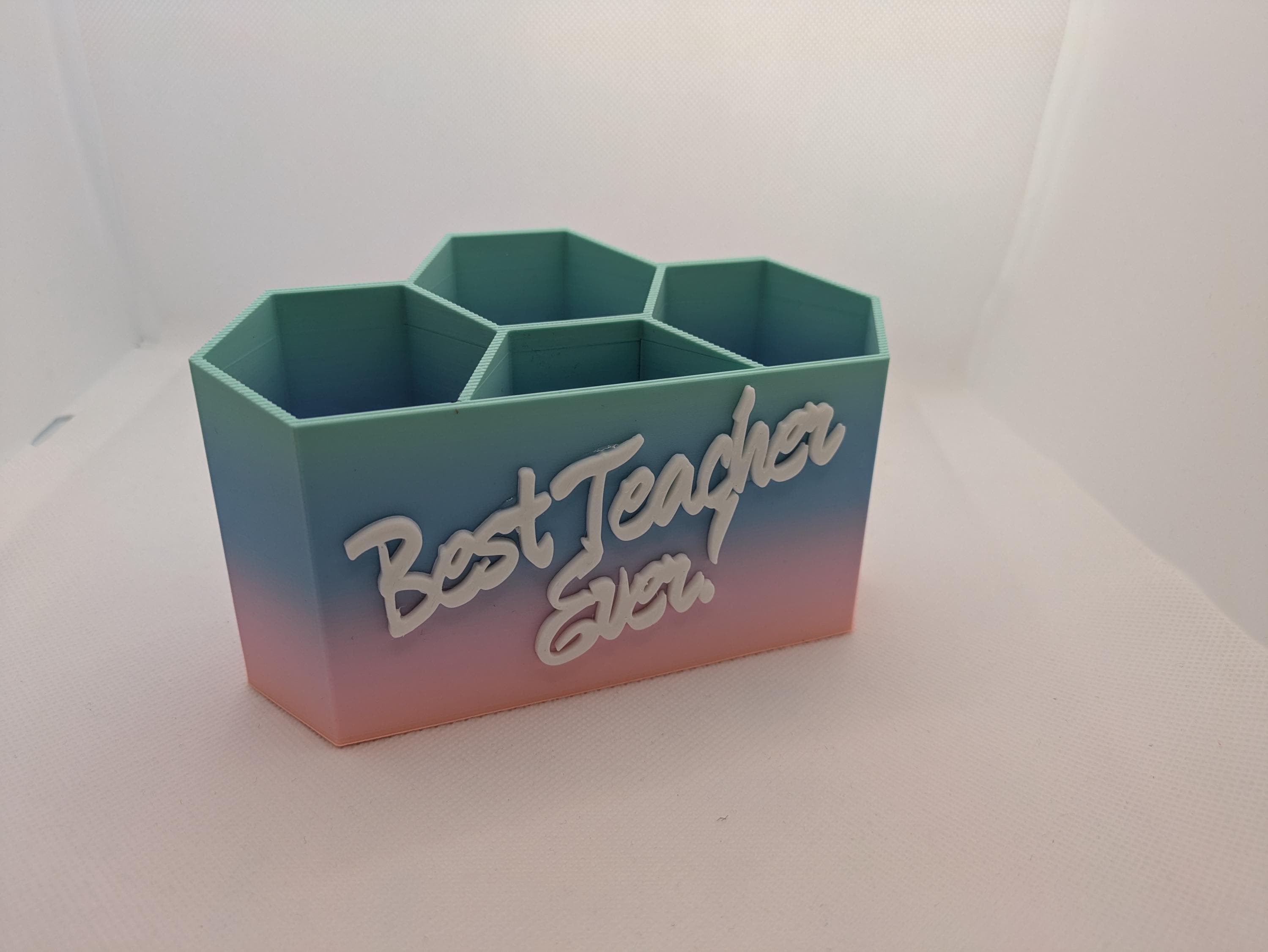Personalised Pen Holder, Custom Teacher Gift, Desk Organiser