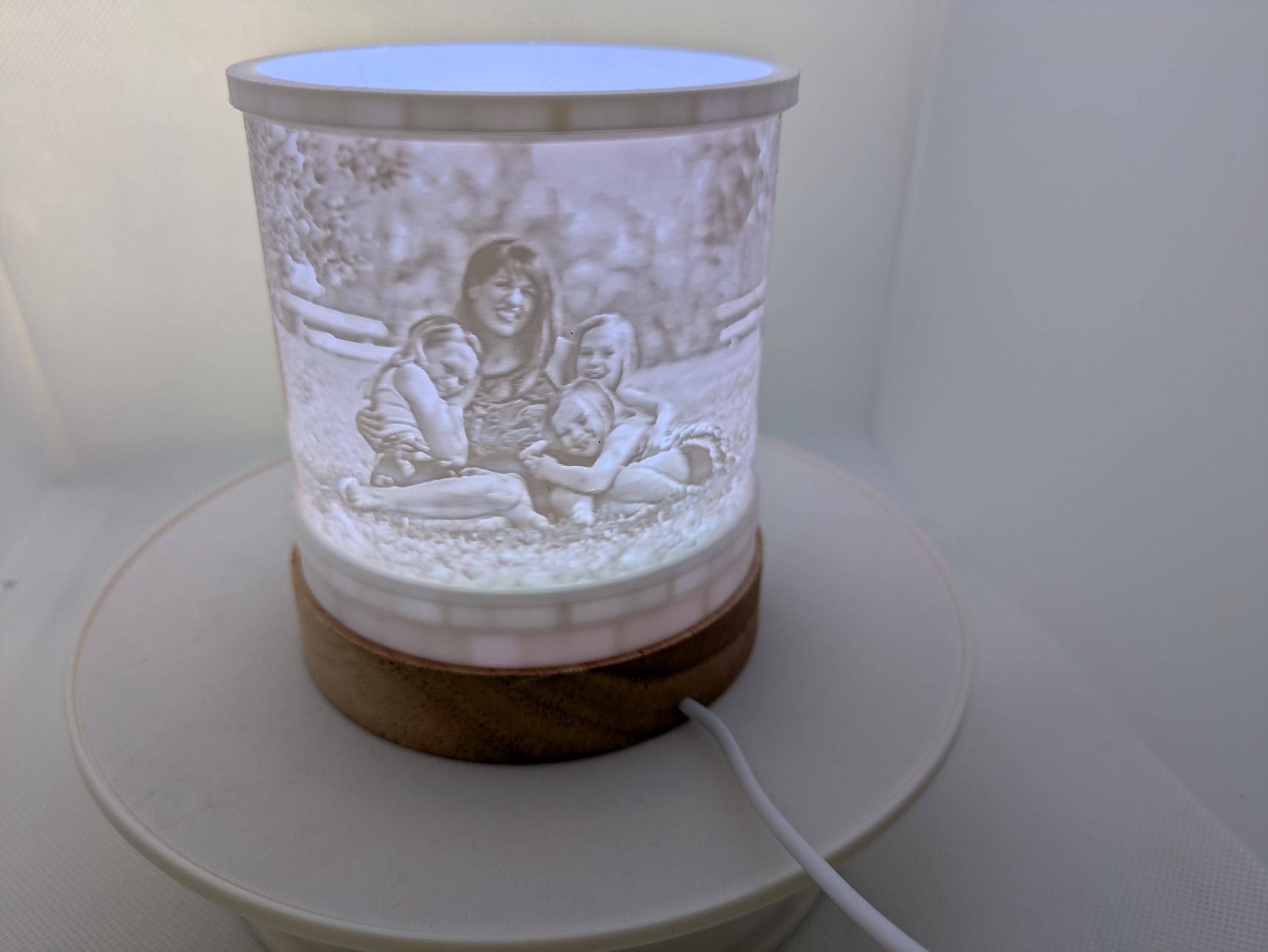 Personalized Mother's Day LED Lamp: Custom 3D Photo Night Light