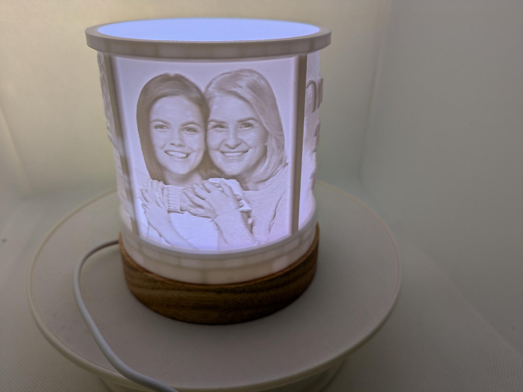 Personalized Mother's Day LED Lamp: Custom 3D Photo Night Light