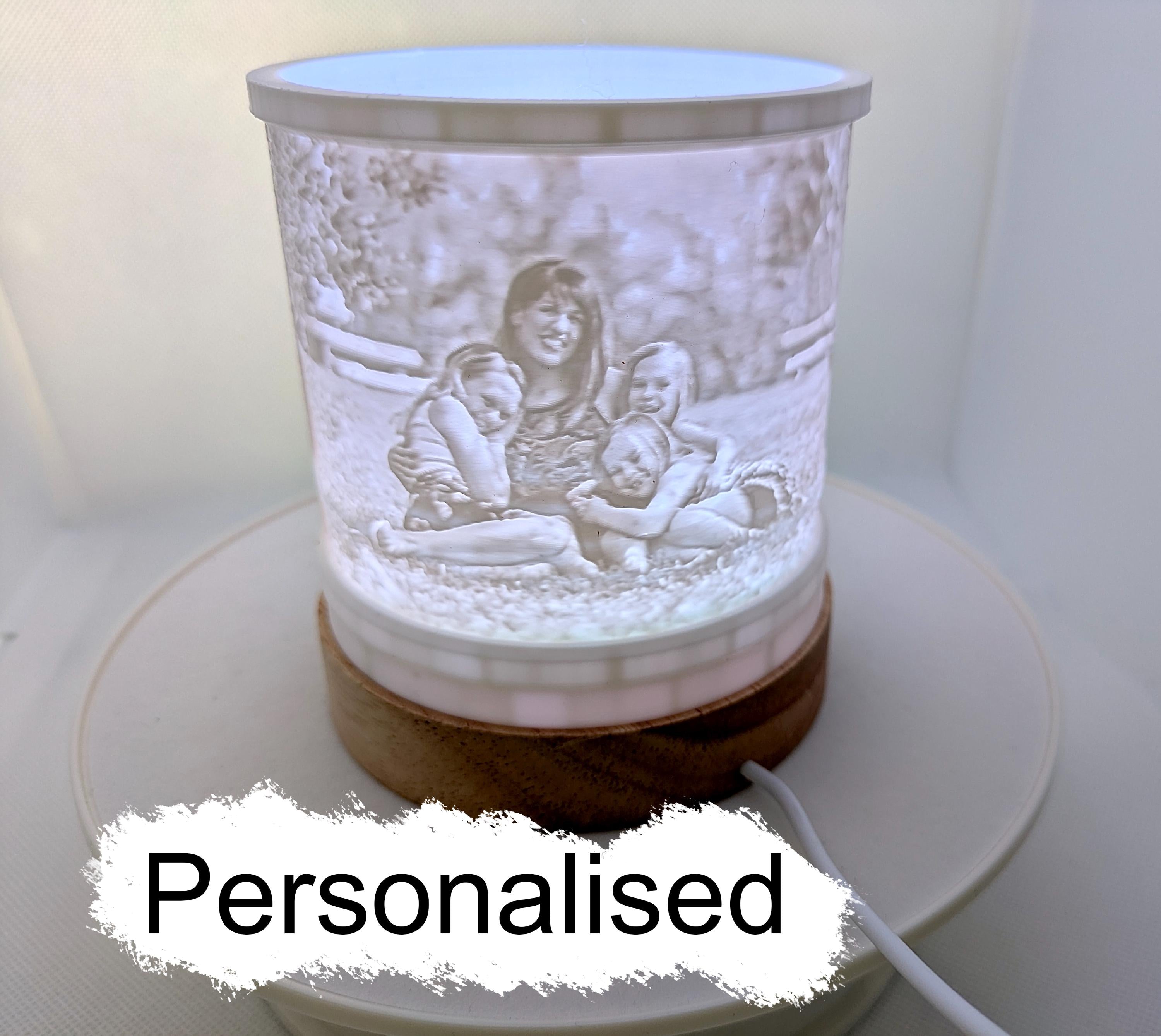 Personalized Mother's Day LED Lamp: Custom 3D Photo Night Light